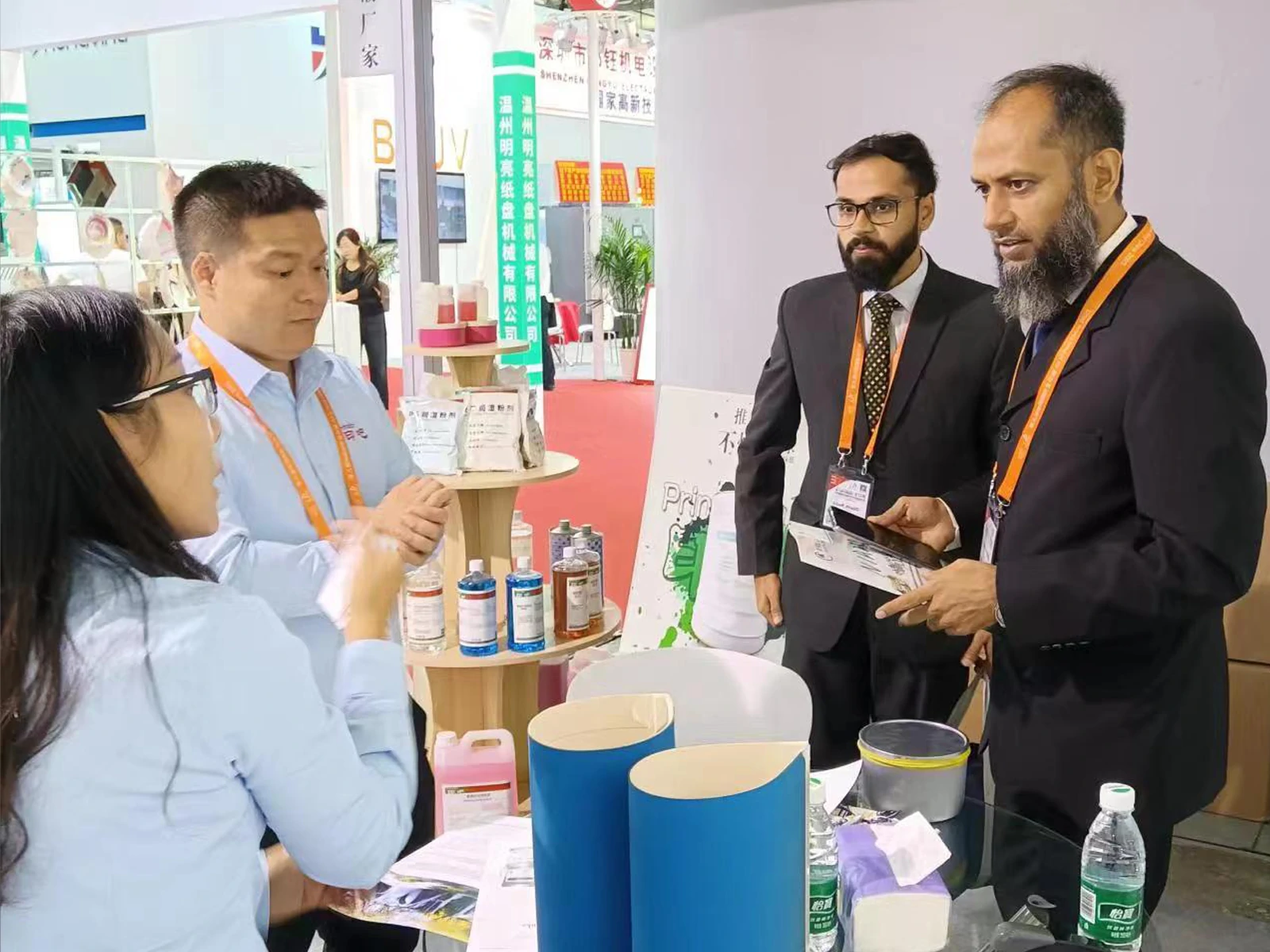 PrintBar (Shanghai Chenjie) at All in Print China 2023 Shanghai: Global exhibition of offset printing consumables, rubber blankets, and press cleaning supplies.