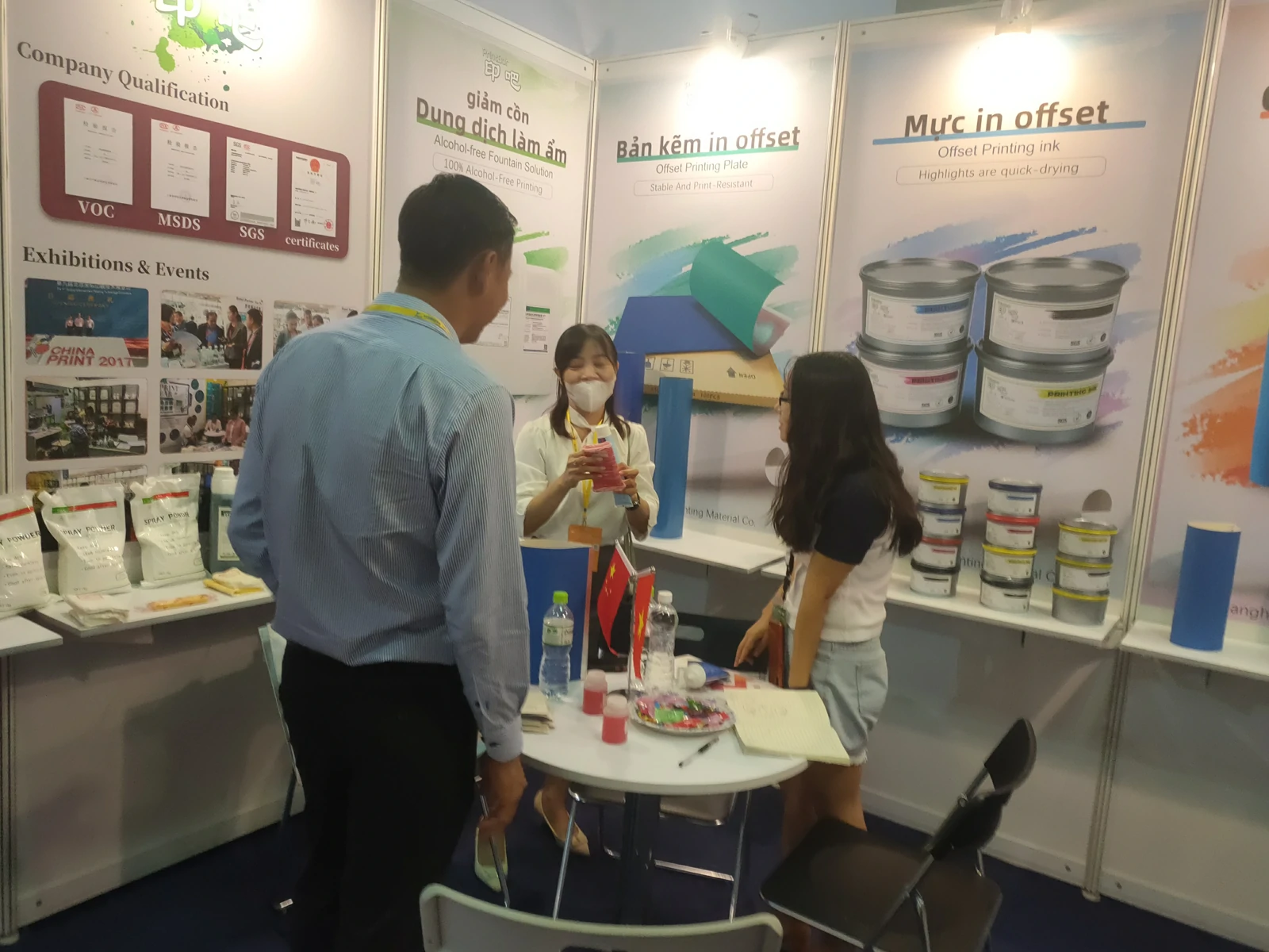 PrintBar (Shanghai Chenjie) at VietnamPrintPack 2023: The 21st Vietnam International Printing & Packaging Industry Exhibition showcasing global offset printing solutions.